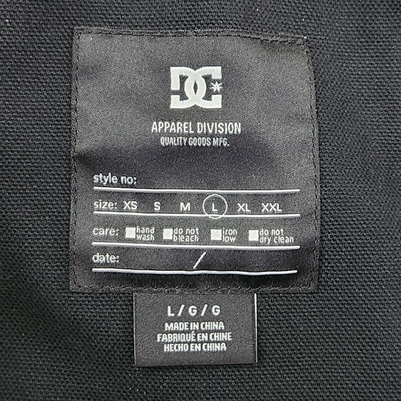 DC Shoes Canondale Hooded Parka Mens Large Black Canvas Winter Jacket - Picture 4 of 11